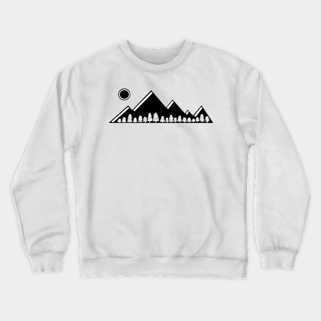 Minismalist negative landscape Crewneck Sweatshirt by Nezumi1998